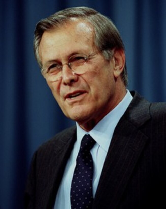 Former Secretary of Defense Donald H. Rumsfeld. 