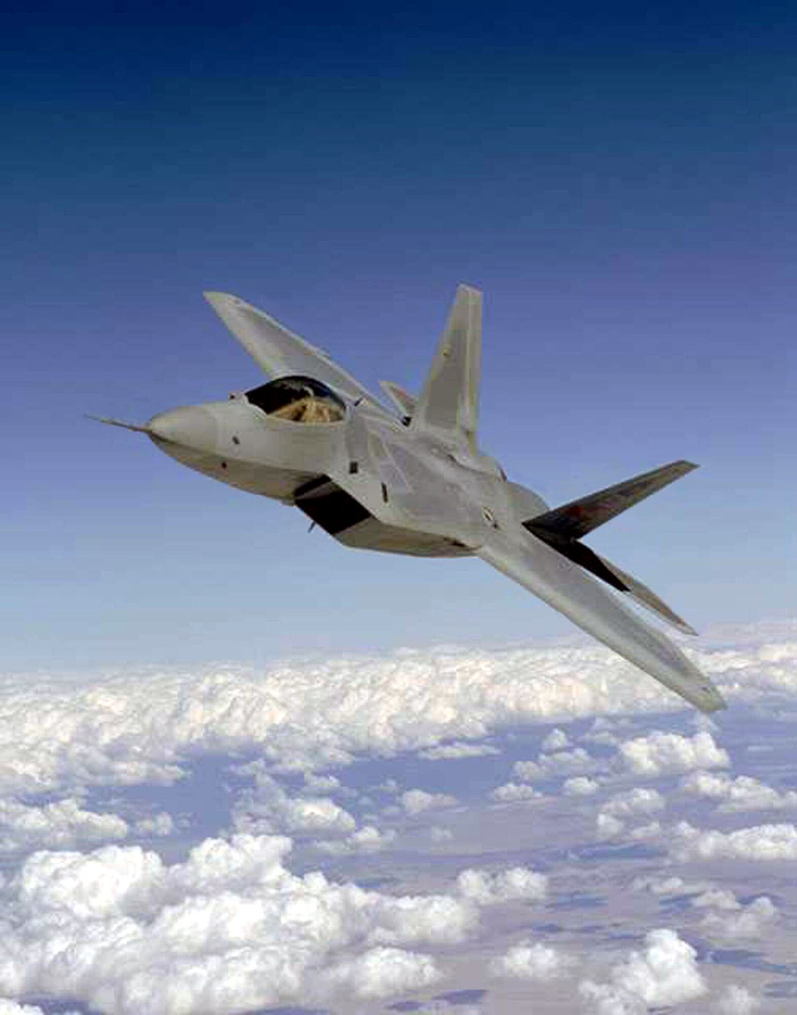EDWARDS AIR FORCE BASE, Calif. -- F/A-22 Raptor test and training flight operations resumed here after a brief delay following a nose-gear-retraction incident.  (U.S. Air Force photo by Judson Brohmer)