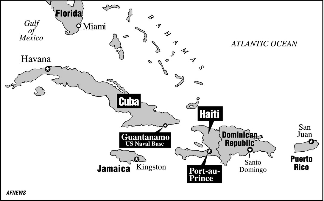 Cuba, Guantanamo Bay, Haiti