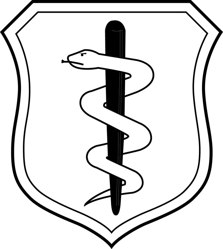 Medical Corps badge (b/w), U.S. Air Force graphic