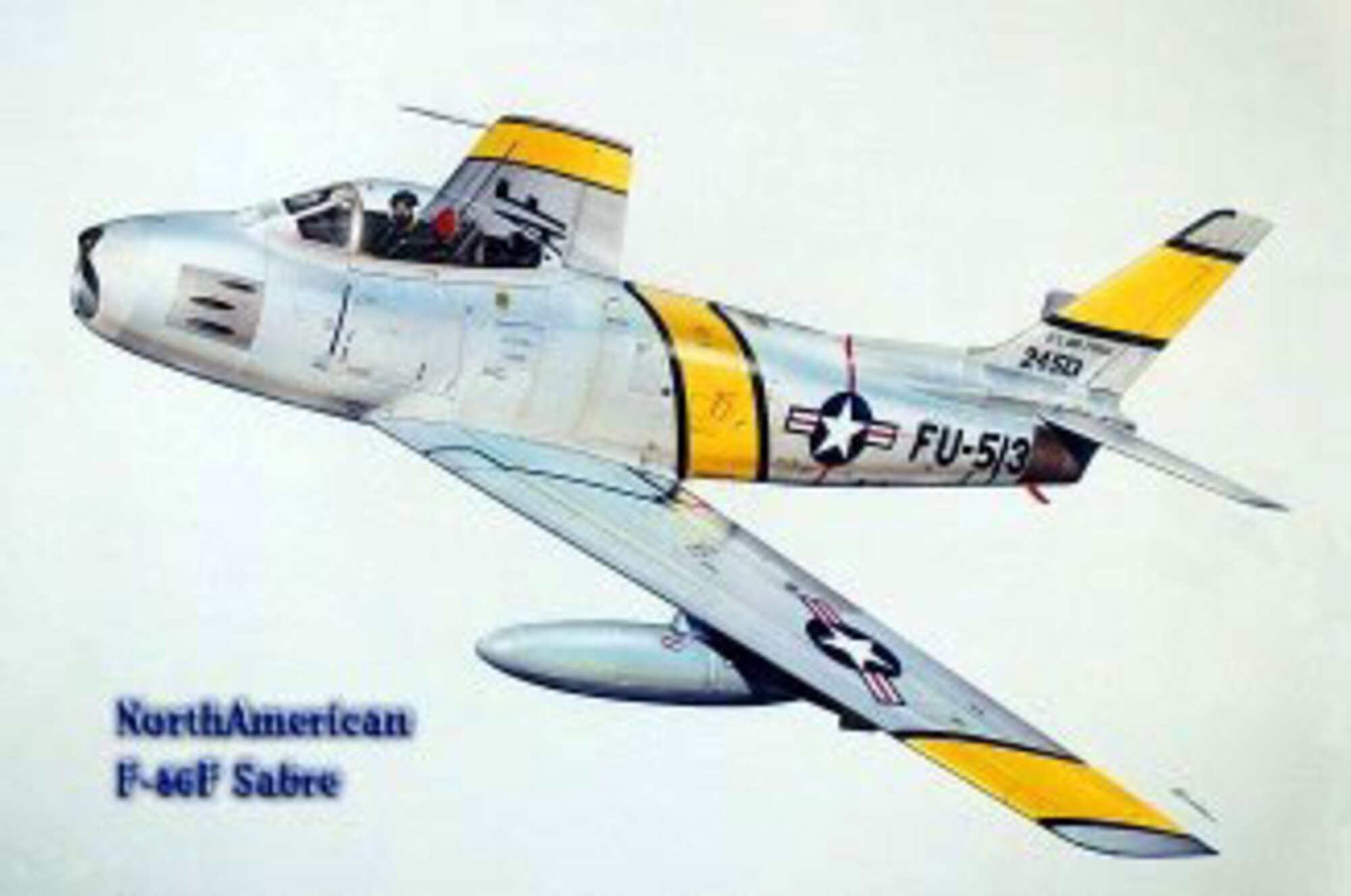 F-86 Sabre (color), Illustration by Bob Engle