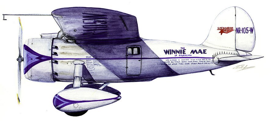 The Winnie Mae (color), Illustration by Staff Sgt. Steve Doyle