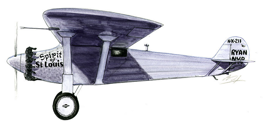 現状！【USAF】 アメリカ空軍イラストなど３点 Spirit of St. Louis
