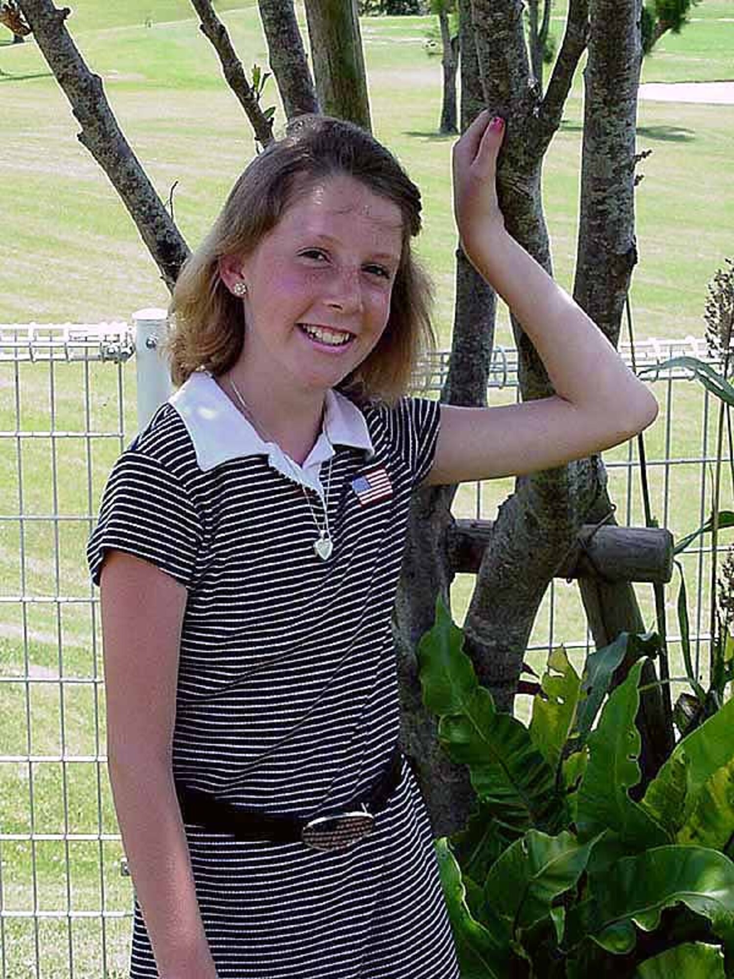 WASHINGTON -- Amanda Johnson is scheduled to attend the U.S. Space Camp at Huntsville, Ala., in December.  She was an eighth-grader at Vandenberg Middle School, Vandenberg Air Force Base, Calif., when selected for 2003 Bernard Curtis Brown II Memorial Space Camp Scholarship.  Amanda is the daughter of Master Sgt. Larry Johnson.  (Photo courtesy Military Child Education Coalition)