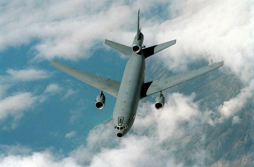 OPERATION ENDURING FREEDOM -- A KC-10A Extender tanker/transport aircraft continue to provide aerial refueling and cargo delivery in support of Operation Enduring Freedom. (U.S. Air Force photo)