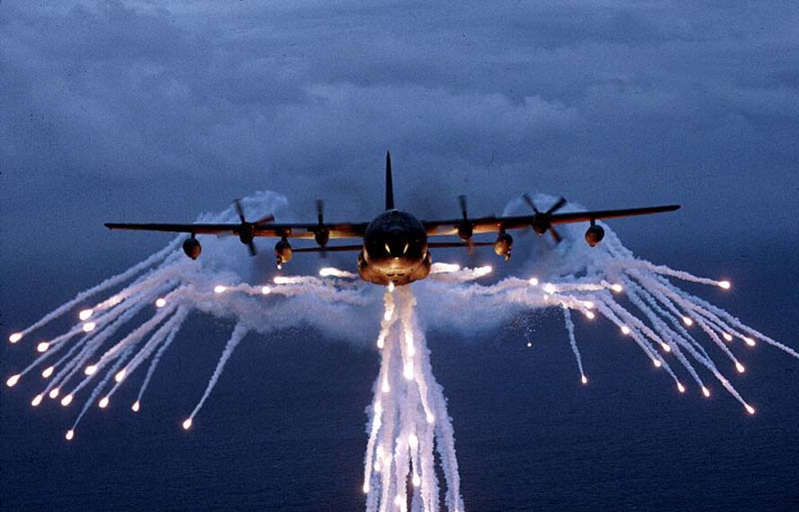FILE PHOTO -- The mission of the MC-130E Combat Talon I and MC-130H Combat Talon II is to provide global, day, night and adverse weather capability to airdrop and airland personnel and equipment in support of U.S. and allied special operations forces. The MC-130E also has a deep penetrating helicopter refueling role during special operations missions. These aircraft are equipped with in-flight refueling equipment, terrain-following, terrain-avoidance radar, an inertial and global positioning satellite navigation system, and a high-speed aerial delivery system. The special navigation and aerial delivery systems are used to locate small drop zones and deliver people or equipment with greater accuracy and at higher speeds than possible with a standard C-130. The aircraft is able to penetrate hostile airspace at low altitudes and crews are specially trained in night and adverse weather operations. (U.S. Air Force photo)