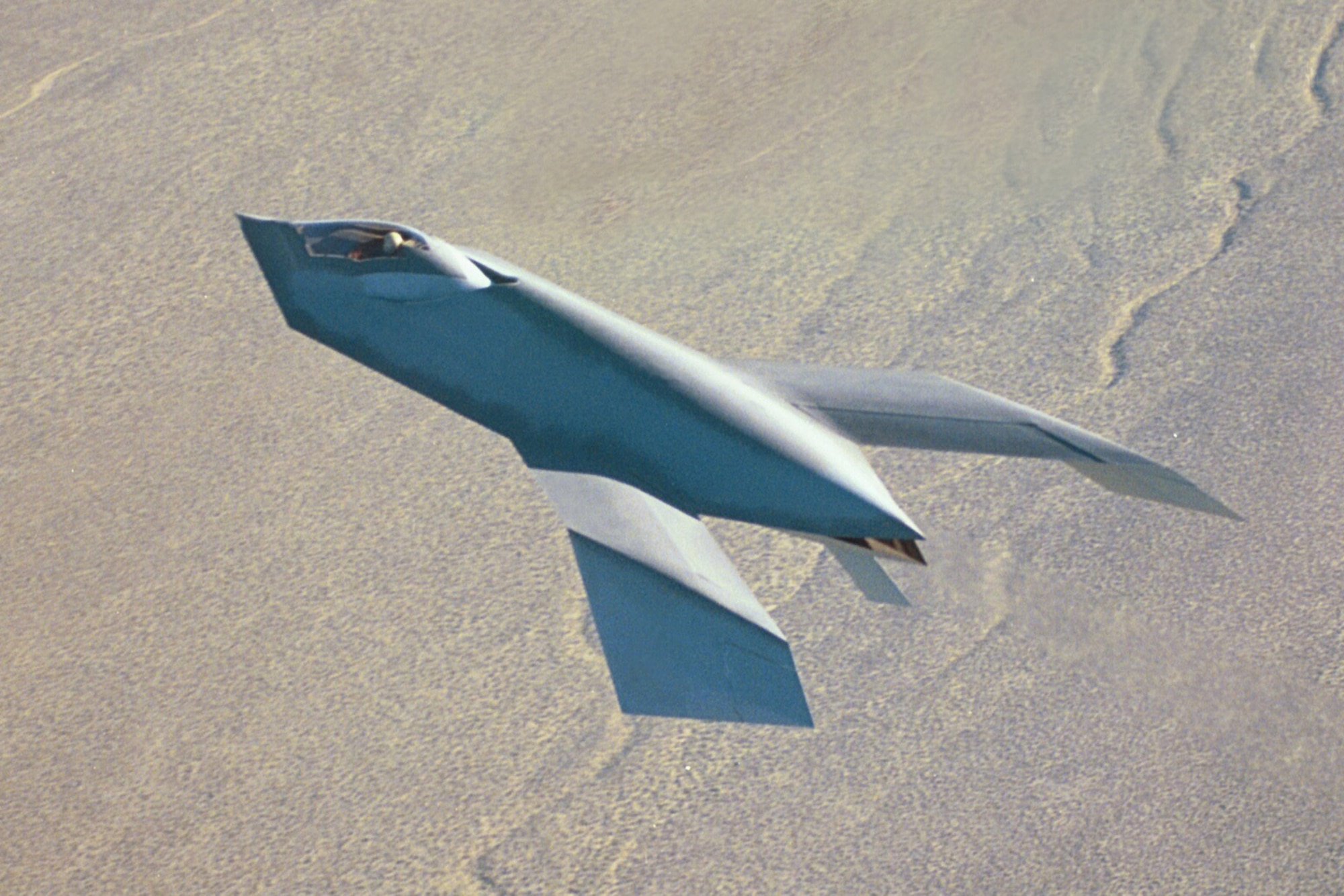 FILE PHOTO -- The Bird of Prey served as a highly classified project from 1992 to 1999 before Boeing Co. officials unveiled it Oct. 18.  It will become part of the Air Force Museum in Dayton, Ohio, on July 16.  (Photo courtesy of Boeing Co.)