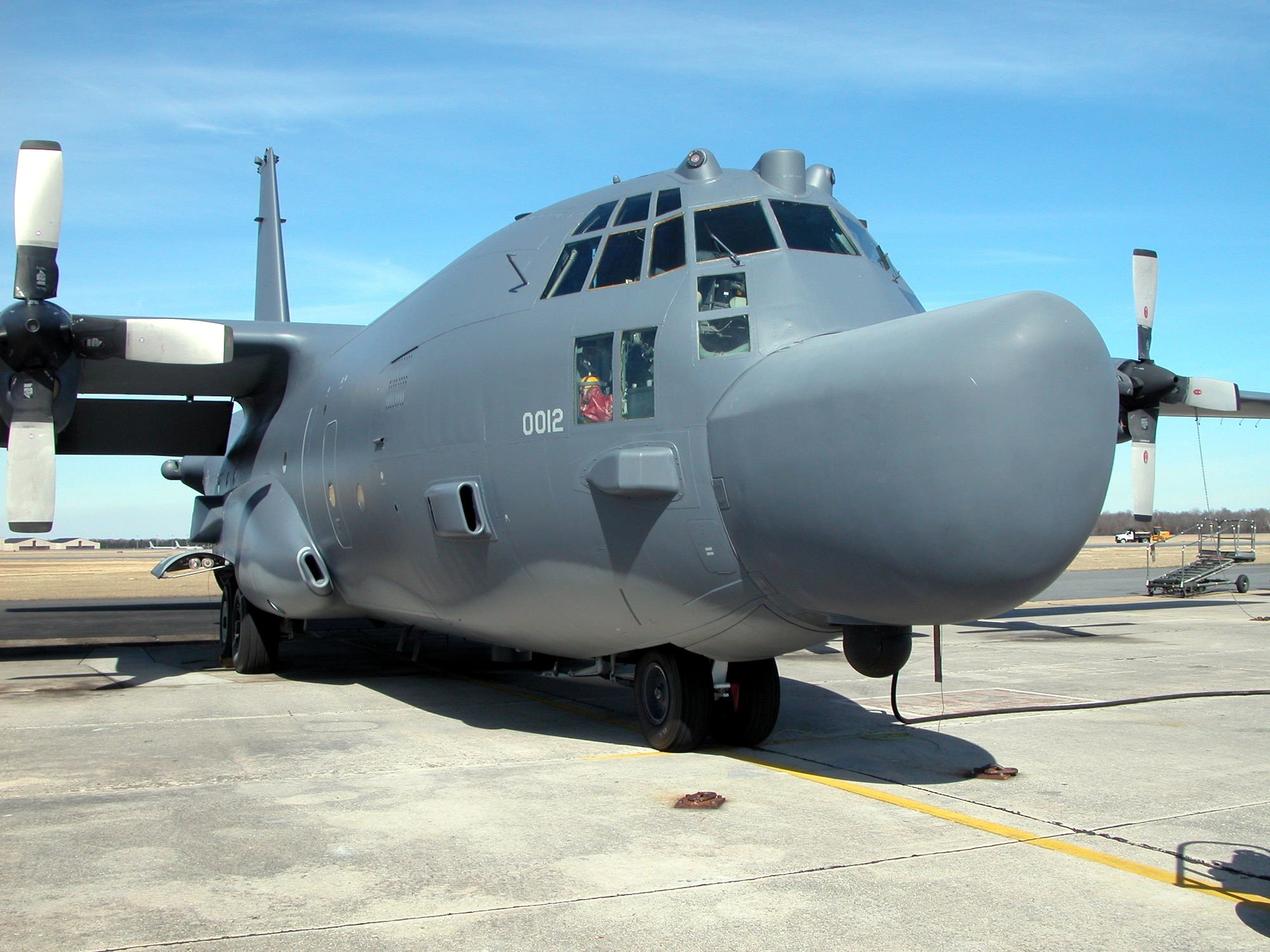 ROBINS AIR FORCE BASE, Ga. -- The C-130 production branch at Robins Air Force Base, Ga., was asked by Air Force Special Operations Command officials to accelerate work on four aircraft and get them back to the warfighter. The four aircraft include one AC-130H gunship and three MC-130 Combat Talon IIs. (U.S. Air Force photo by Sue Sapp)