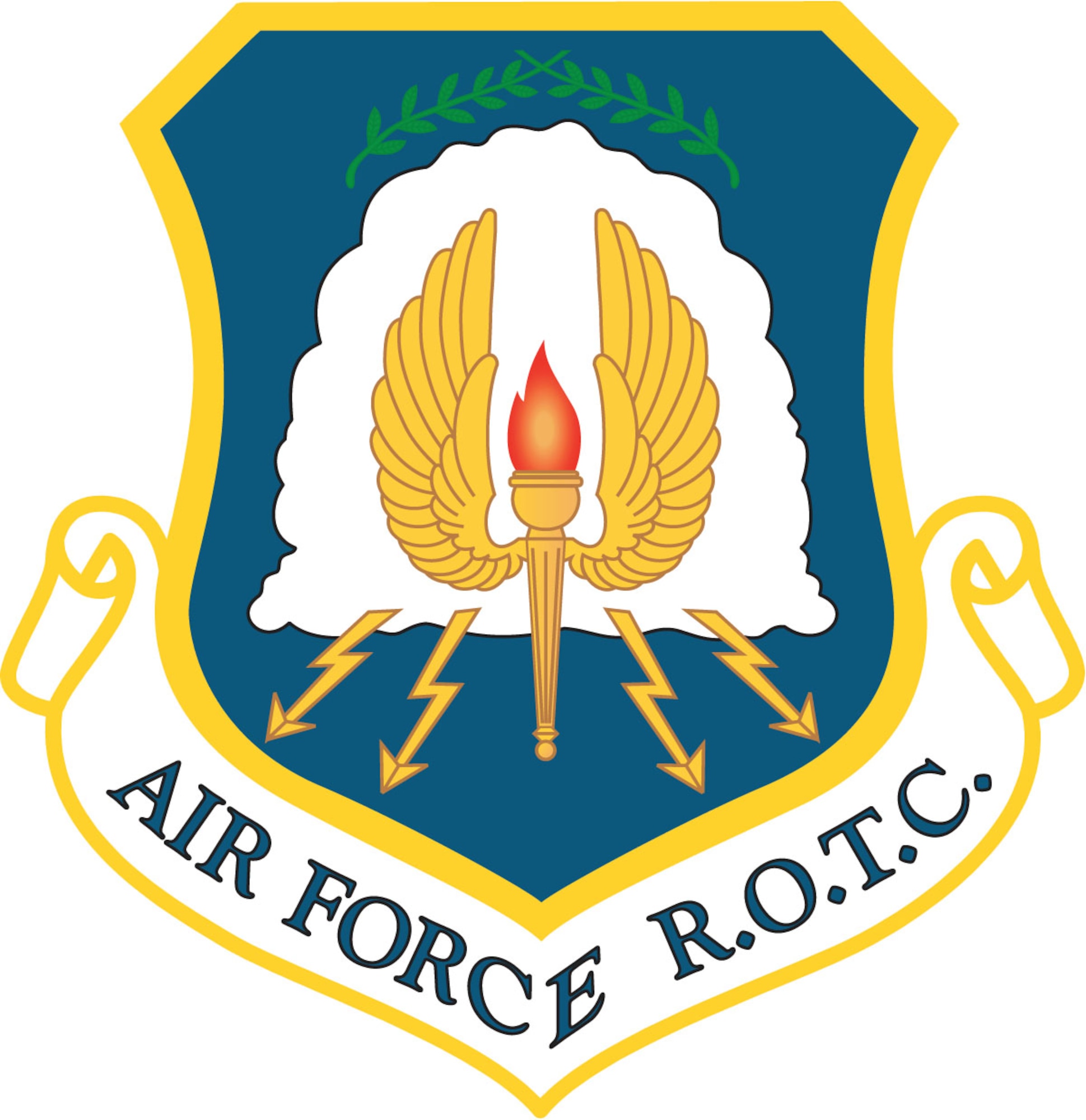 Air Force Reserve Officer Training Corps (AF ROTC) shield (clr), Contributed by Morris Foston II 