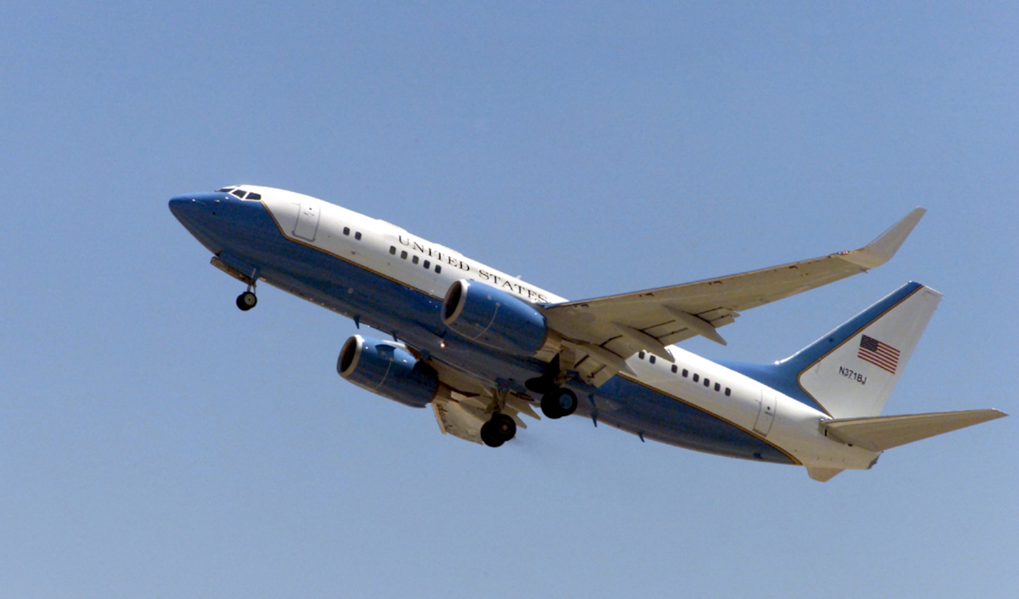 FILE PHOTO -- The C-40 B/C provides safe, comfortable and reliable transportation for U.S. leaders to locations around the world. The C-40B's primary customers are the combatant commanders and C-40C customers include members of the Cabinet and Congress. The aircraft also perform other operational support missions. (Courtesy photo)
