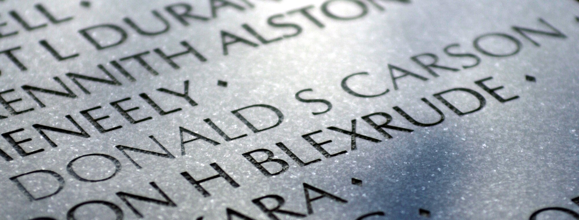 WASHINGTON -- Staff Sgt. Donald S. Carson's name was added to the Vietnam Veteran's Memorial here May 13.  Carson, a San Francisco native, was injured in a military aircraft accident in Thailand on April 12, 1963, and died a few days later.  His name was omitted from the monument until now because of a clerical oversight.  (U.S. Air Force photo by Tech. Sgt. Jim Varhegyi)