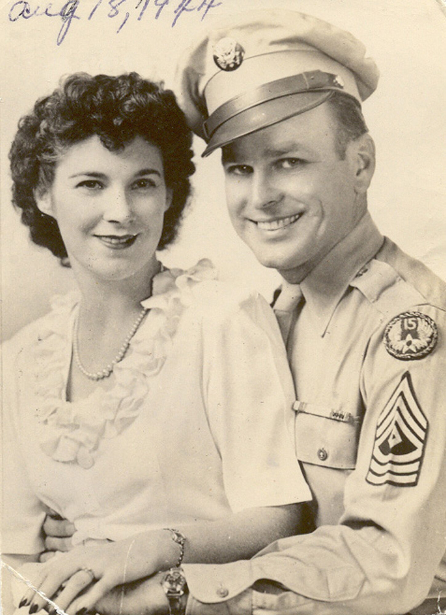 Dot and Jack Hite on their wedding day in 1944. (Courtesy photo)
