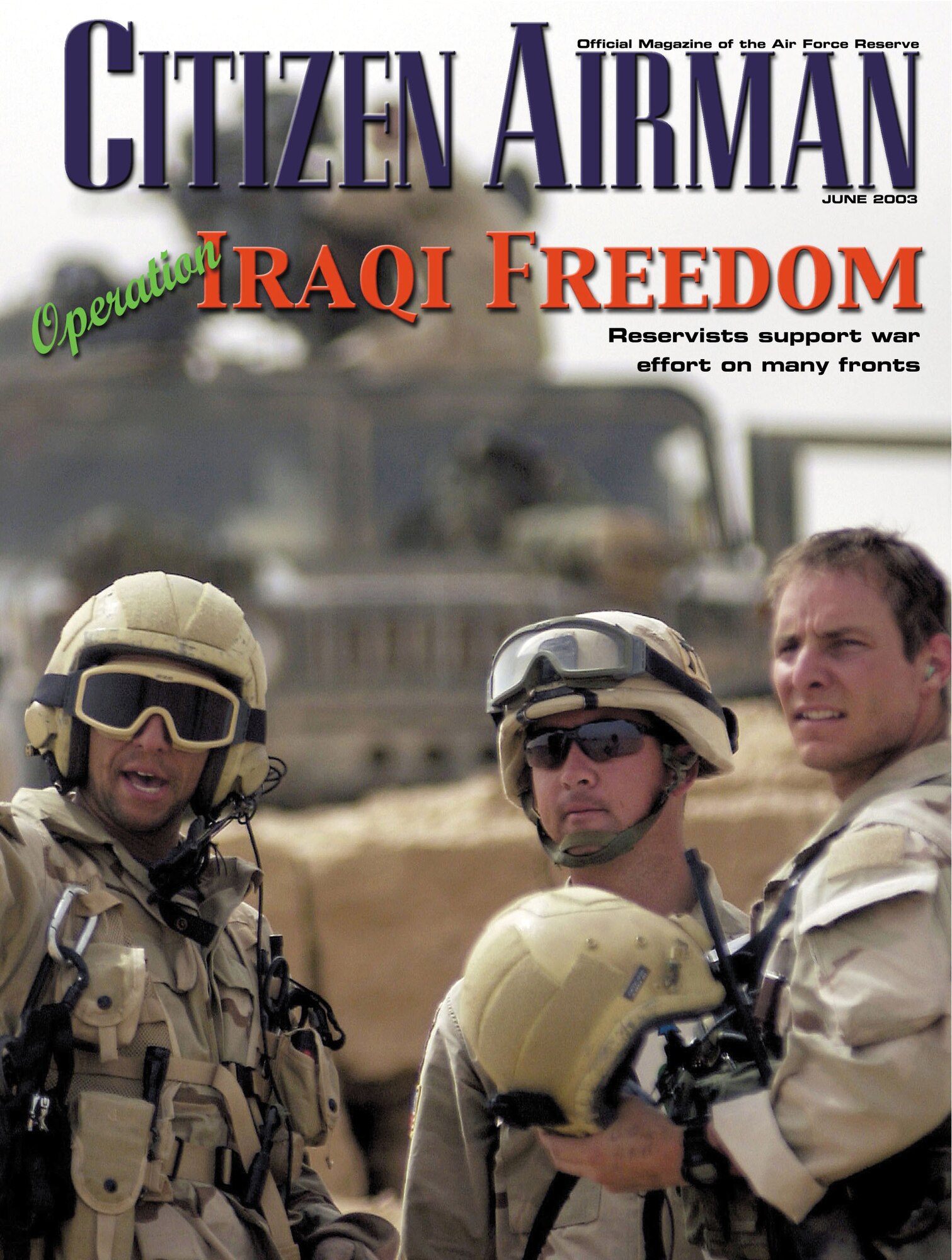 ROBINS AIR FORCE BASE, Ga. -- The June issue of Citizen Airman magazine now available.  (Courtesy art)