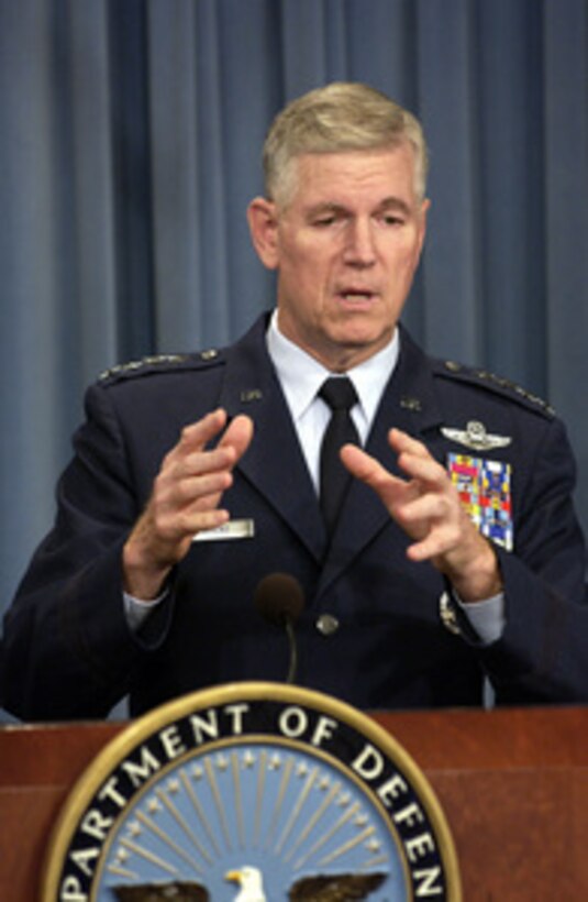 Gen. Myers Gestures To Make His Point As He Responds To A Reporter's ...