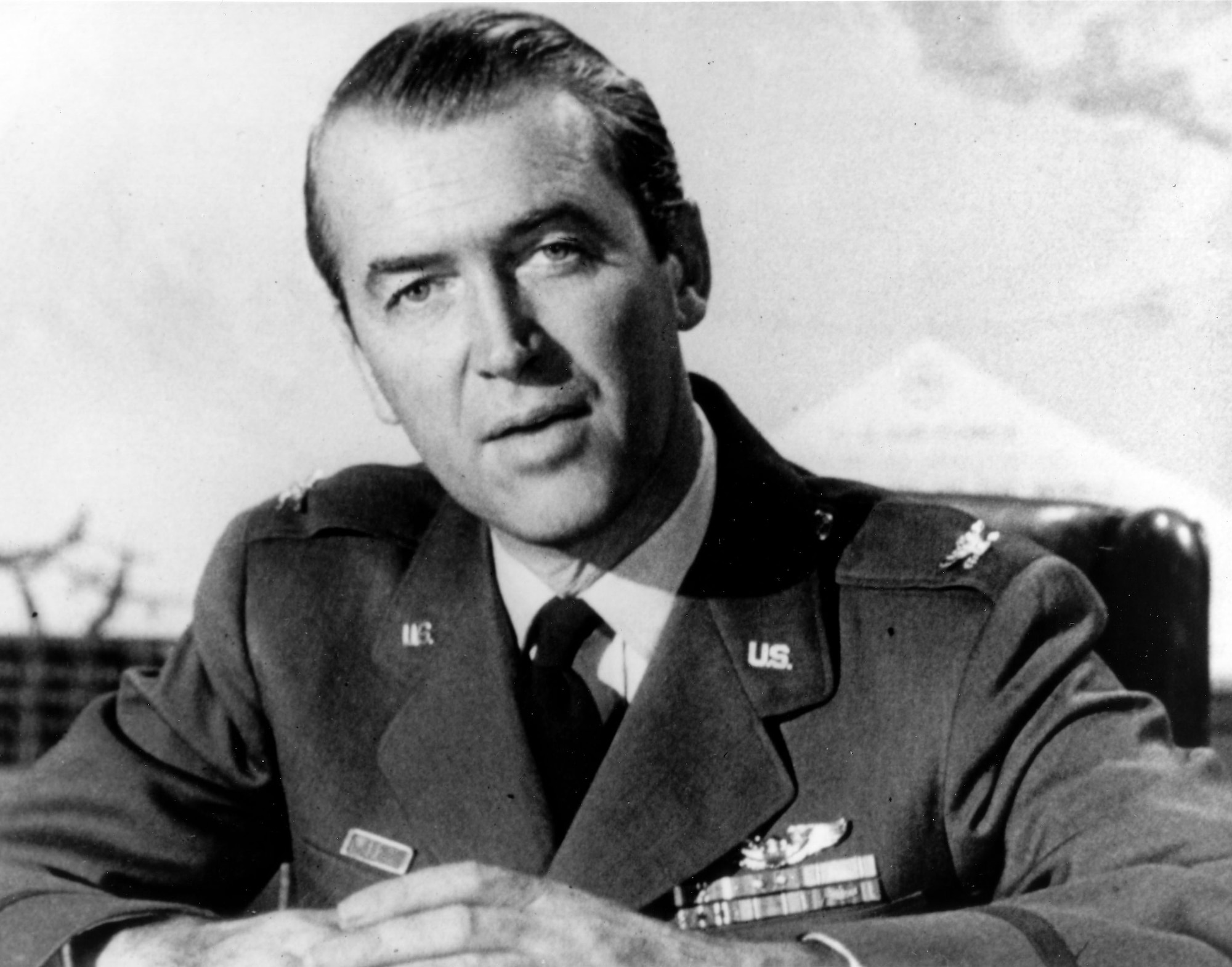 Jimmy Stewart began flying combat missions on March 31, 1944, and was appointed Operations Officer of the 453rd Bomb Group and, subsequently, Chief of Staff of the 2nd Combat Wing, 2nd Air Division of the 8th Air Force.  He ended the war with 20 combat missions and remained in the USAF Reserve where he was later promoted to brigadier general.  (U.S. Air Force photo)