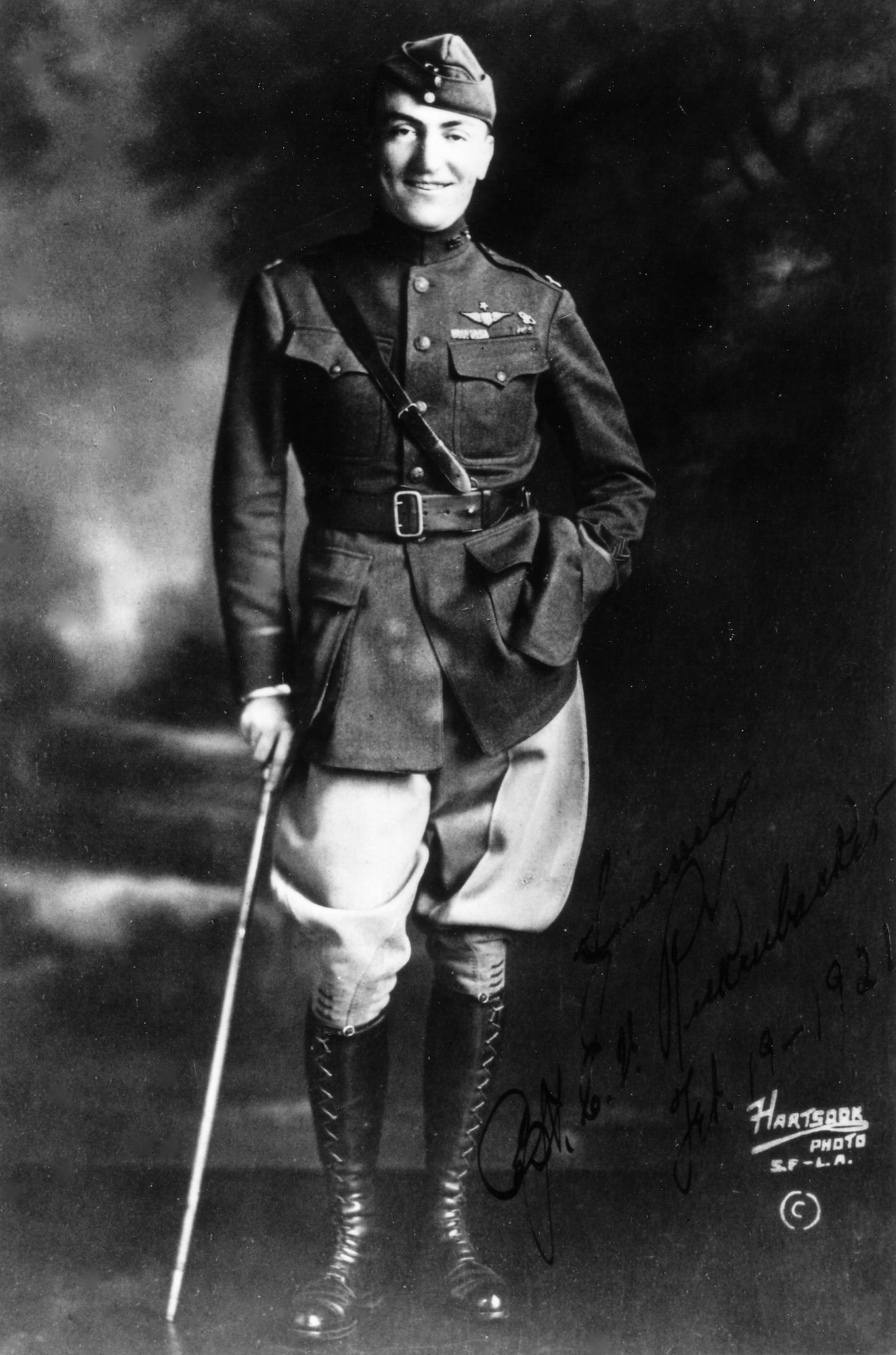 EARLY YEARS -- Edward "Eddie" Vernon Rickenbacker was the American "Ace of Aces" in World War I. Born in Columbus, Ohio, 1890, he gained fame as a race car driver before joining the service.  (U.S. Air Force photo)