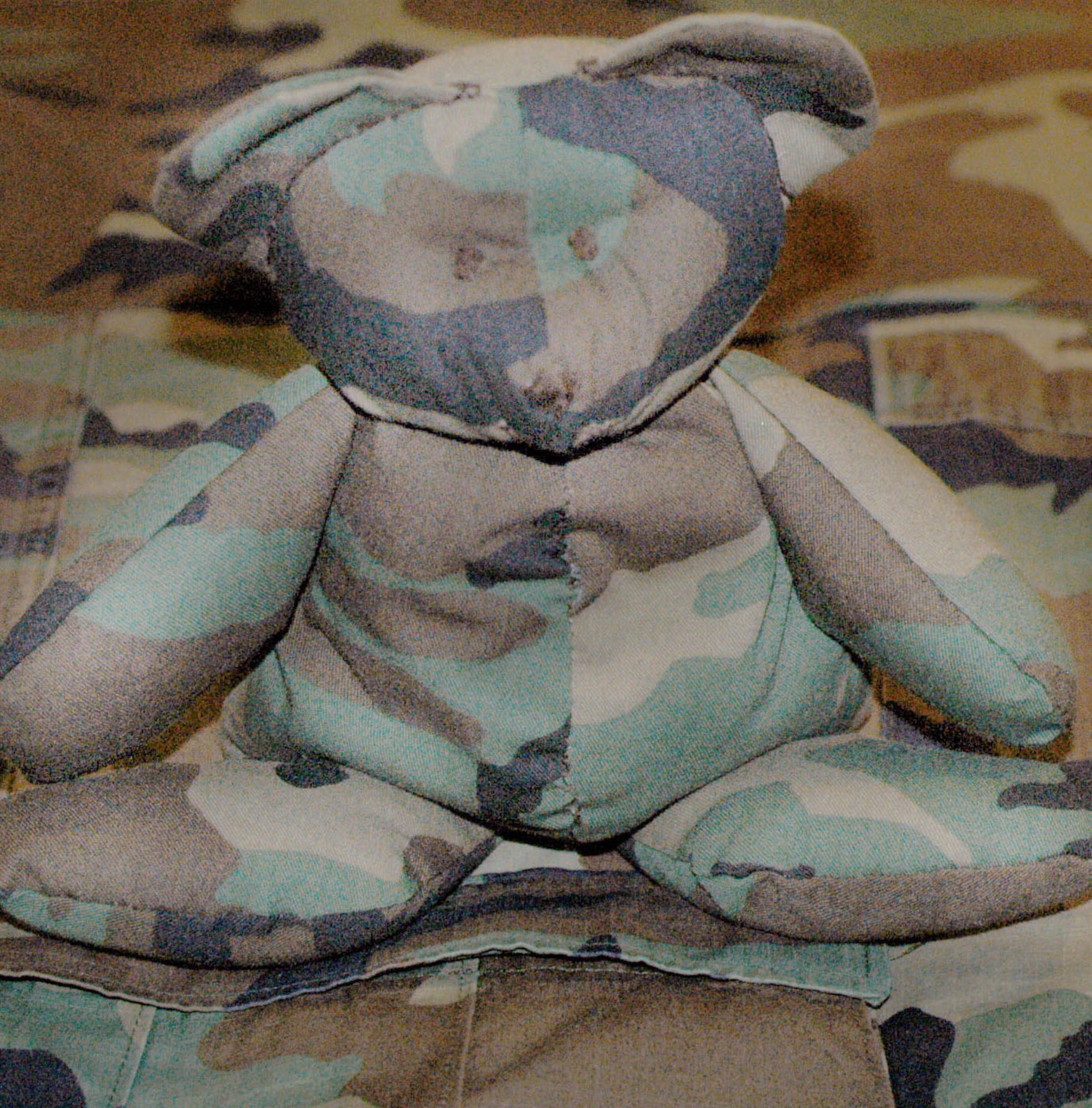ROYAL AIR FORCE LAKENHEATH, England -- Teddy bears were made from unserviceable battle dress uniforms by members of the Air Force Sergeant's Association here.  The teddy bears will be donated to Iraqi children.  The group also made blankets out of the BDUs for local homeless people.  (U.S. Air Force photo by 1st Lt. Jason McCree)                     