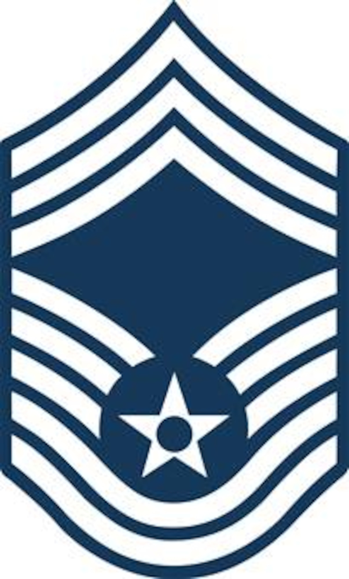 Chief Master Sergeant, E-9 (Blue color), U.S. Air Force graphic