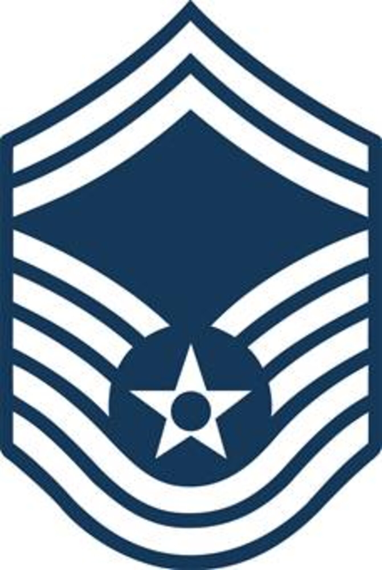 Senior Master Sergeant, E-8 (Blue color), U.S. Air Force graphic