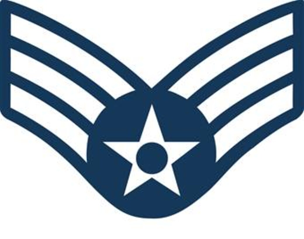 Senior Airman, E-4 (Blue color),U.S. Air Force graphic