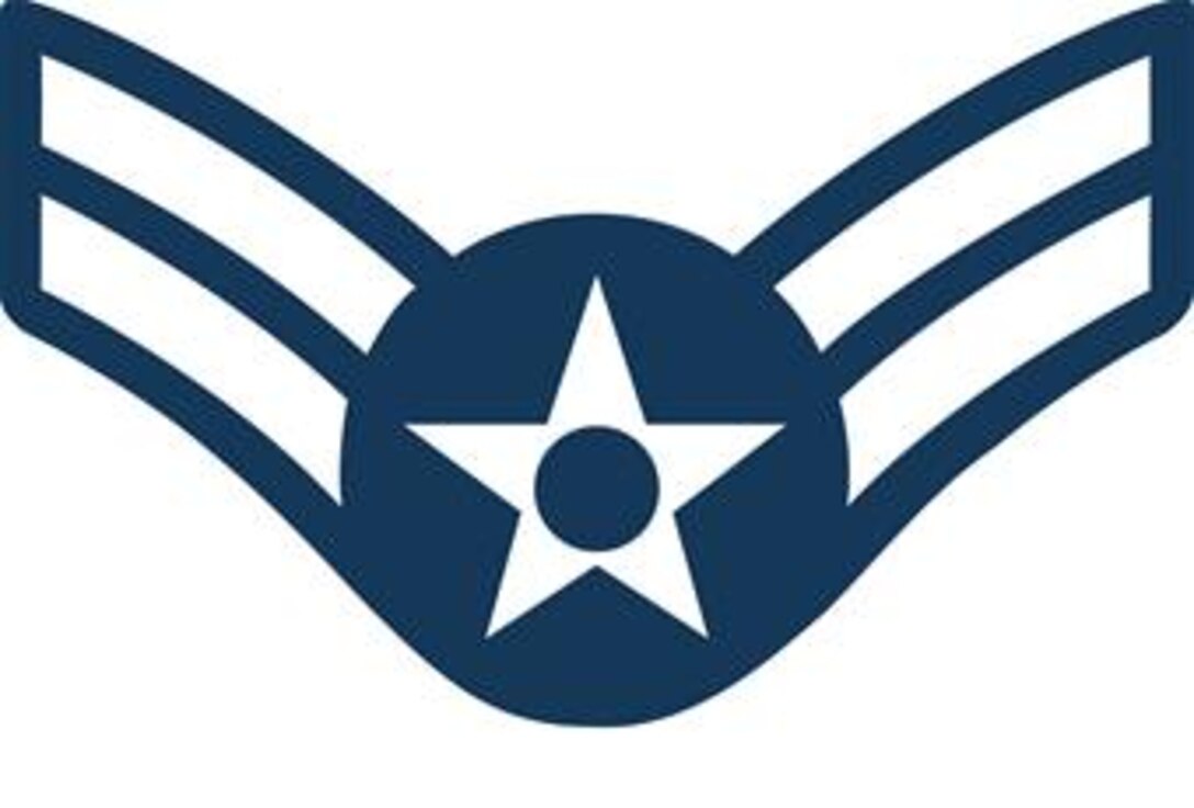 Airman 1st Class, E-3 (Blue color), U.S. Air Force graphic