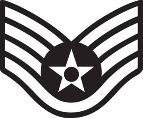 Staff Sgt., E-5 (B&amp;W color), U.S. Air Force graphic