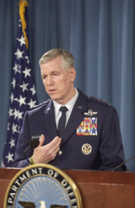 Gen. Richard B. Myers Answers A Reporter's Question.