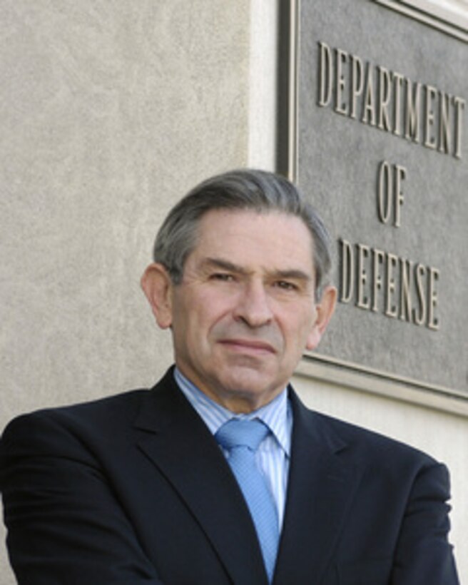 Deputy Secretary of Defense Paul Wolfowitz.