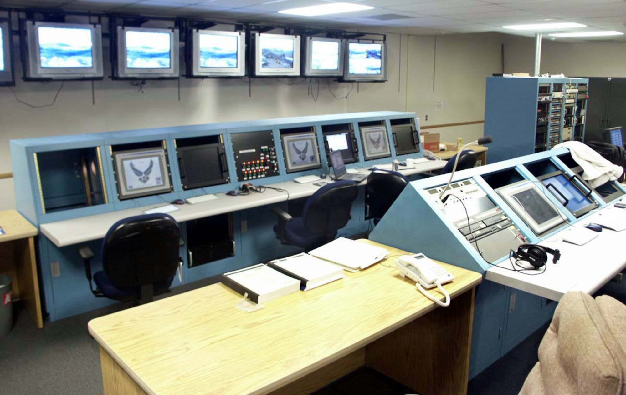 EDWARDS AIR FORCE BASE, Calif. -- The state-of-the art control room at the research site here is ready for the testing of next-generation rocket engines.  The rocket test stand facility here recently underwent an $18.5-million facelift.  (Courtesy photo)