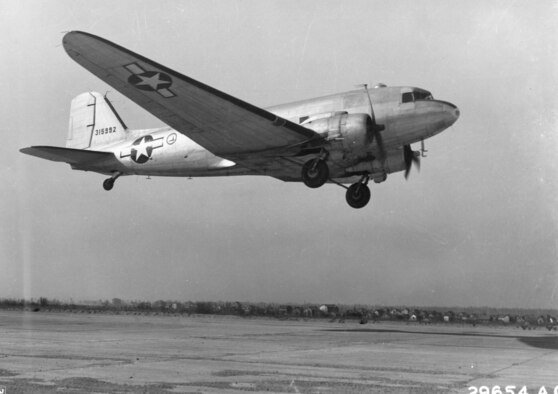 Air commando transport pilots fly C-47 Skytrains or "Gooney Birds" that have been strengthened to protect the aircraft from rough dirt and sod. (U.S. Air Force photo)