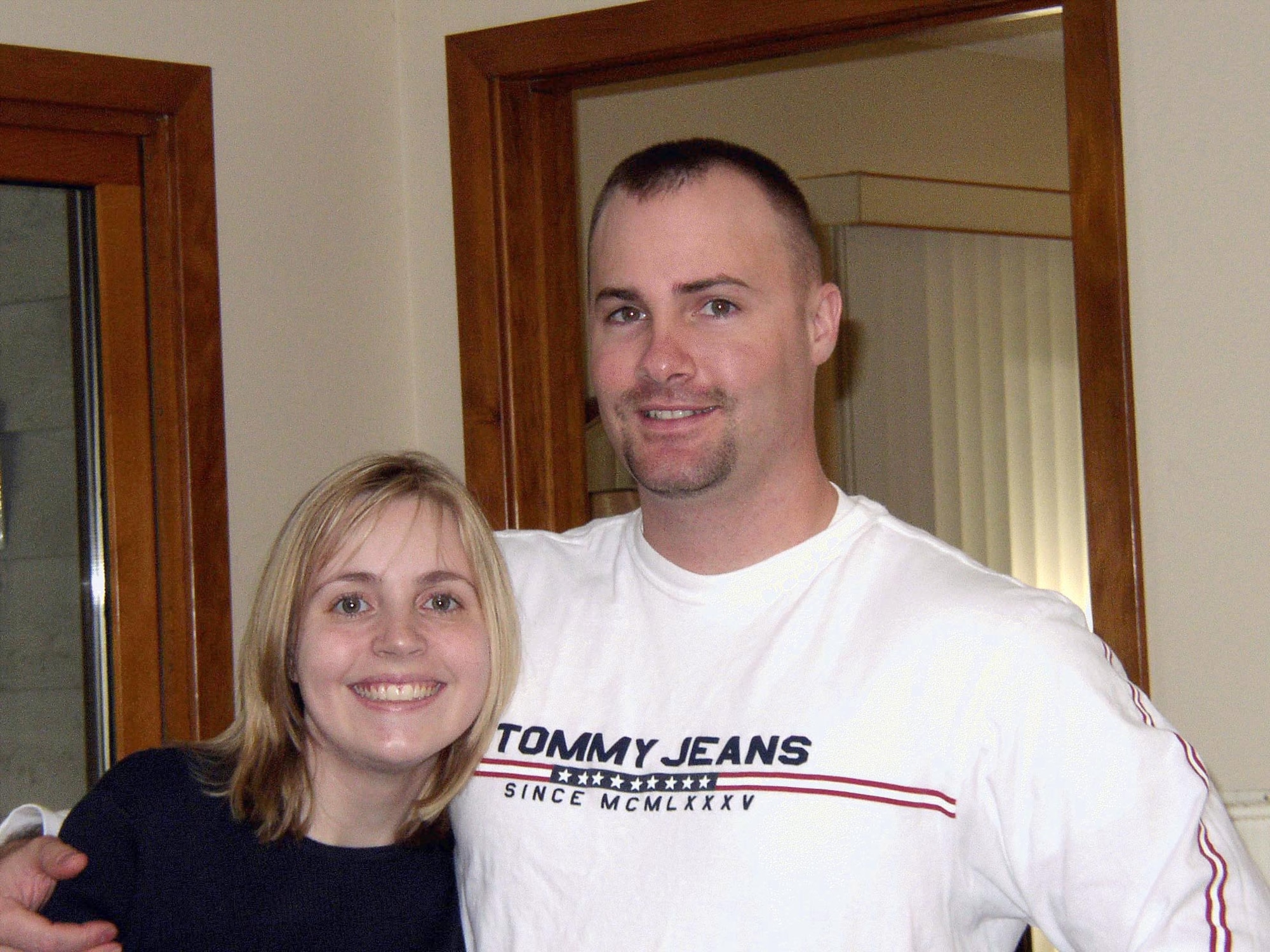 POPE AIR FORCE BASE, N.C. -- Theresa Merkal, with husband 2nd Lt. Brian Merkal, had only 30-percent lung function before a double lung transplant in December.  Mrs. Merkal was diagnosed with cystic fibrosis at age 2.  The Merkals moved here shortly before her transplant under the Humanitarian Reassignment Program.  Lieutenant Merkal is assigned to the 43rd Security Forces Squadron here.  (Courtesy photo)