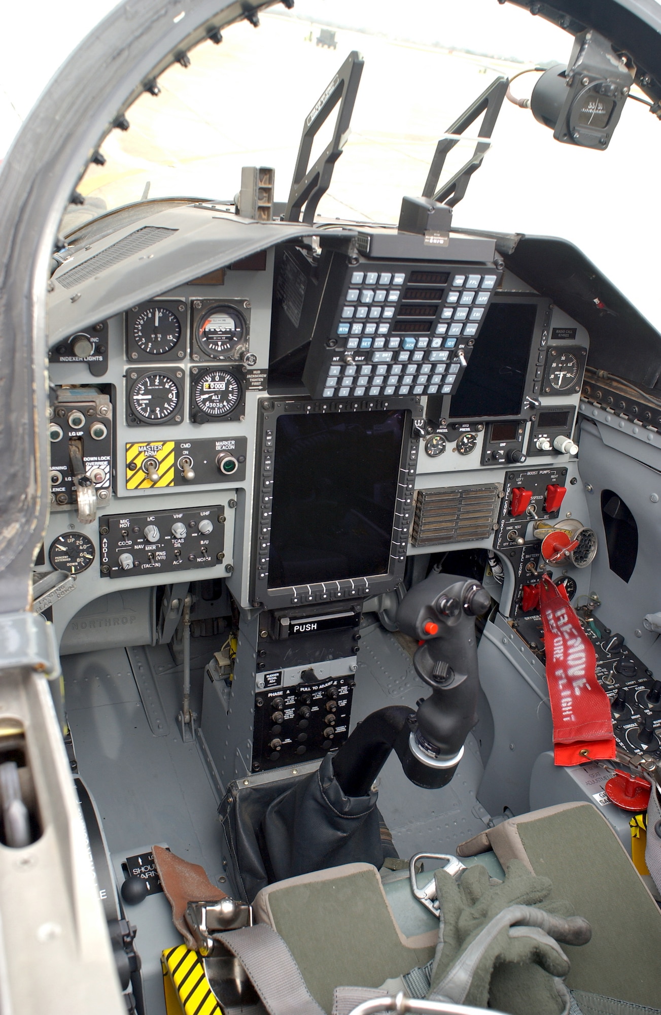 RANDOLPH AIR FORCE BASE, Texas -- The interior of the T-38C Talon trainer features improved avionics and support systems that make it closer in design to fighter aircraft like the F-15 Eagle, F-16 Fighting Falcon and F/A-22 Raptor.  (U.S. Air Force photo by Steve White)