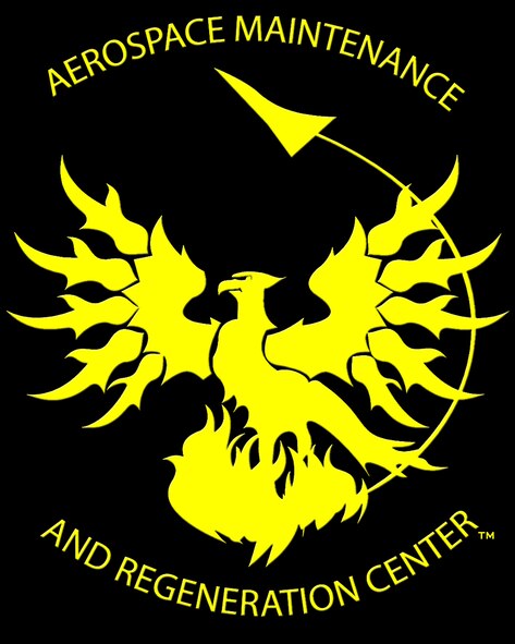 Aerospace Maintenance and Regeneration Center (AMARC) logo, U.S. Air Force graphic