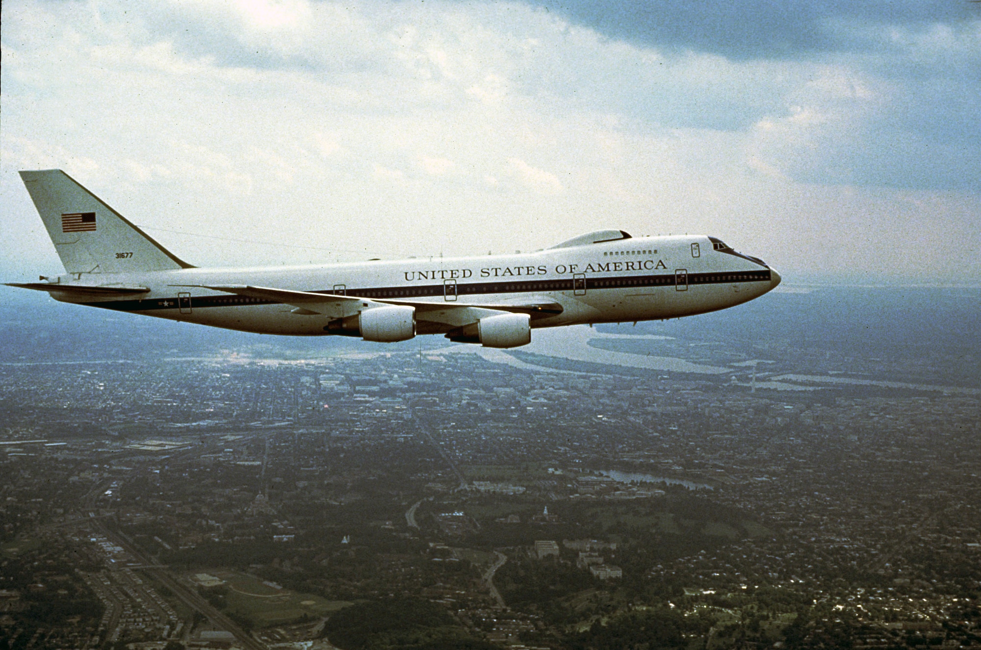 1980s -- The first E-4B model was delivered to the Air Force in January 1980. (U.S. Air Force photo)
