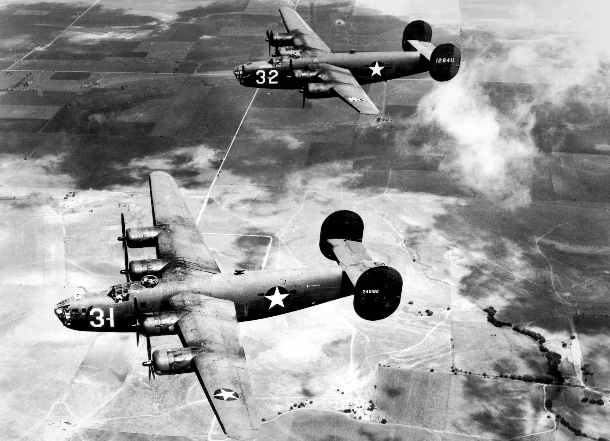 1940's -- The B-24 "Liberator" was suitable for long, over-water missions. (U.S. Air Force photo)