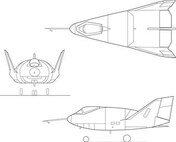 X-24A lifting bodies, a joint NASA/USAF project, was designed to investigate flight characteristics within the atmosphere from high altitude supersonic speeds to landing.  The X-24A launched into space by rocket boosters to ferry crews and supplies to space stations. Upon reentry into the atmosphere, they can be maneuvered to a landing site. First powered flight March 1970. (b/w), Graphic courtesy of NASA 
