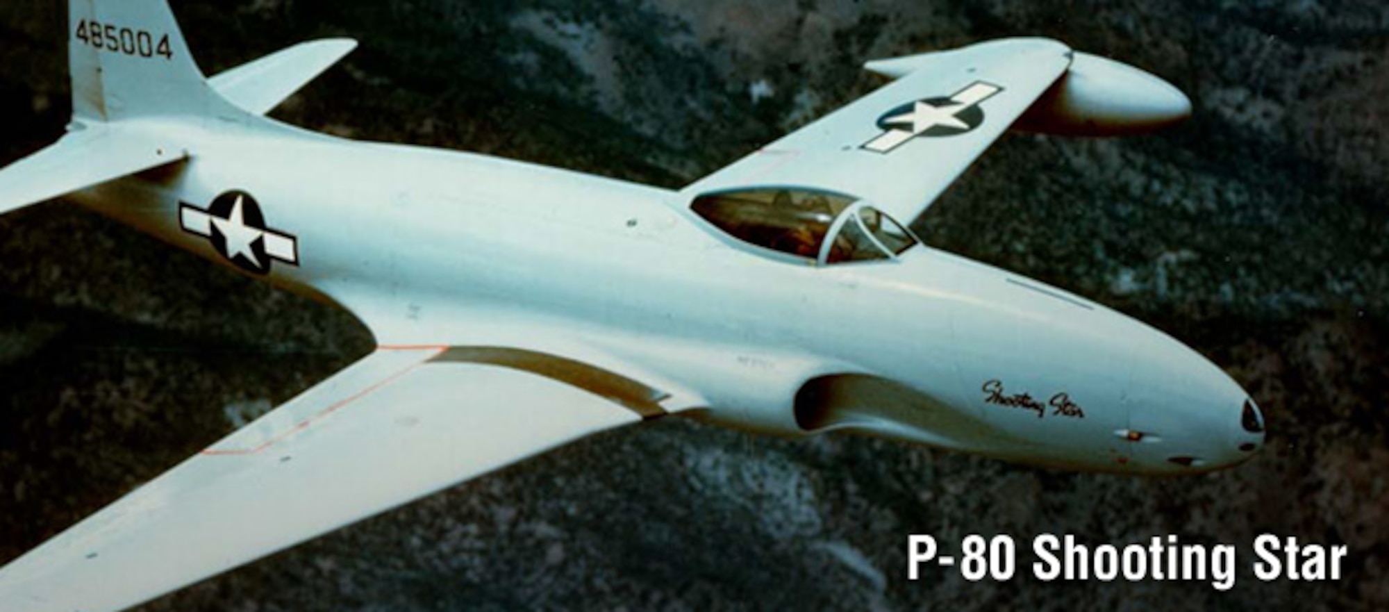 P-80 Shooting Star, history spotlight graphic, U.S. Air Force graphic