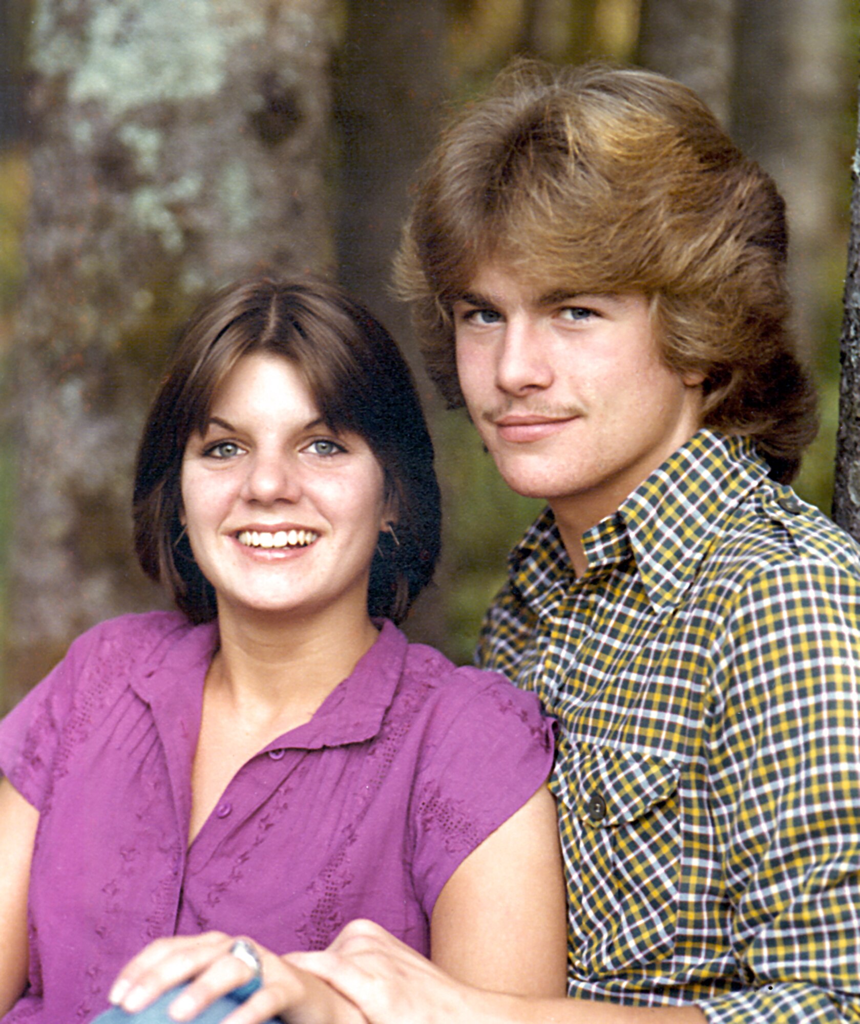 LIMESTONE, Maine -- Before graduation from high school, Roger and Lisa Sirois were voted class couple of 1980.  Now, the two are chief master sergeants at Hanscom Air Force Base, Mass.  They married after high school and then joined the Air Force together.  (Courtesy photo)