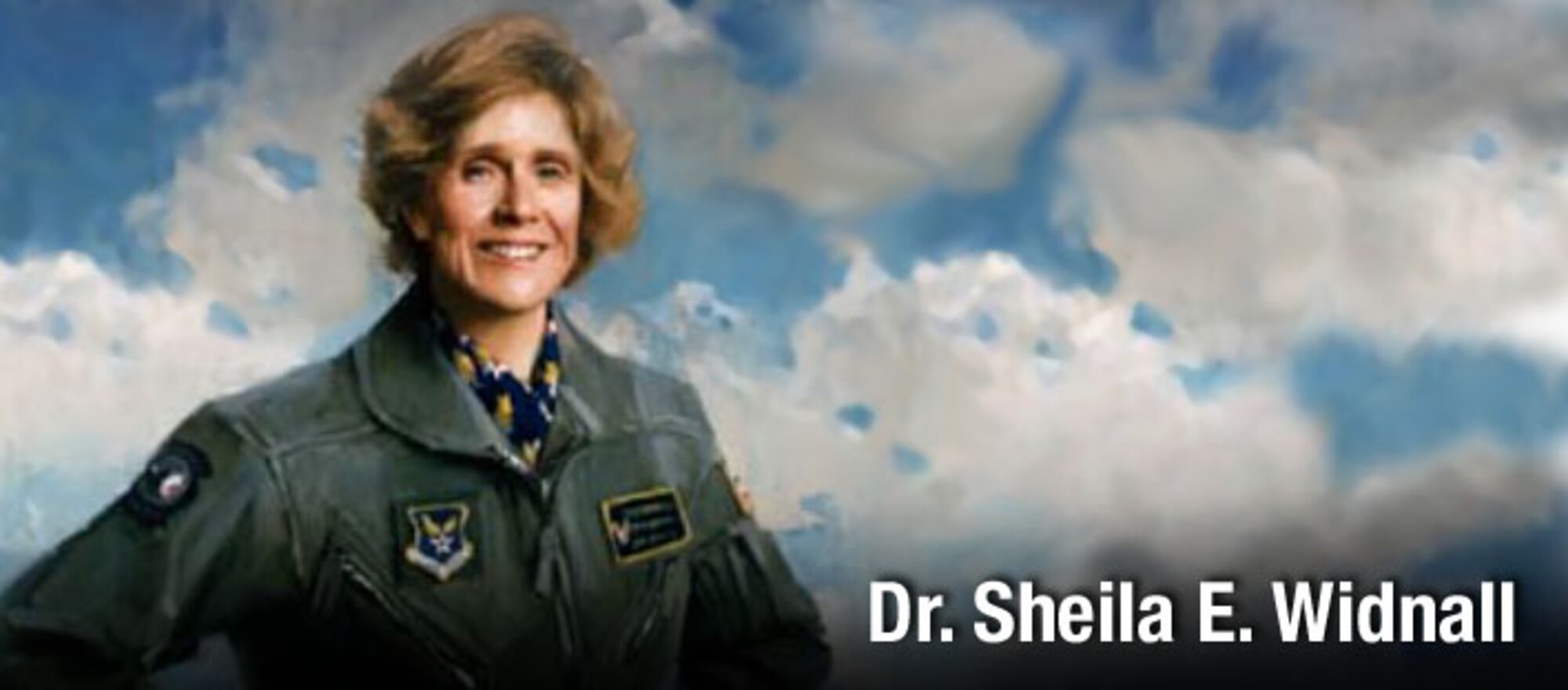 Dr. Sheila E. Widnall, history spotlight graphic, U.S. Air Force graphic