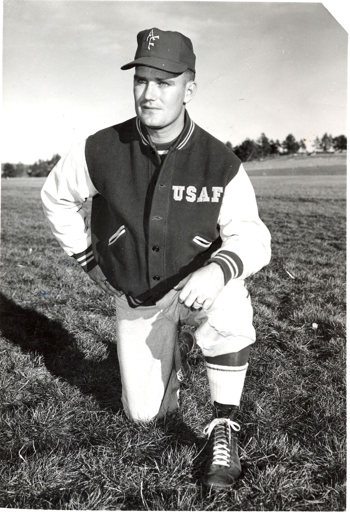 U.S. AIR FORCE ACADEMY, Colo. -- Jim Bowman's 48-year career at the U.S. Air Force Academy included a stint as a junior varsity coach as seen in this circa 1960 photo. (U.S. Air Force photo)
