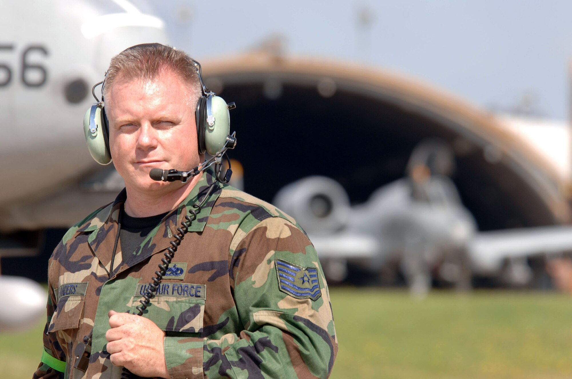 SPANGDAHLEM AIR BASE, Germany -- Tech. Sgt. Ken Sanders is an 81st Aircraft Maintenance Unit A-10 Thunderbolt II crew chief at this busy fighter base. He is one of many maintainers here that keep the 81st Fighter Squadron's aging A-10 aircraft flying at an above-average mission capable rate. (U.S. Air Force photo by Senior Master Sgt. Keith Reed)