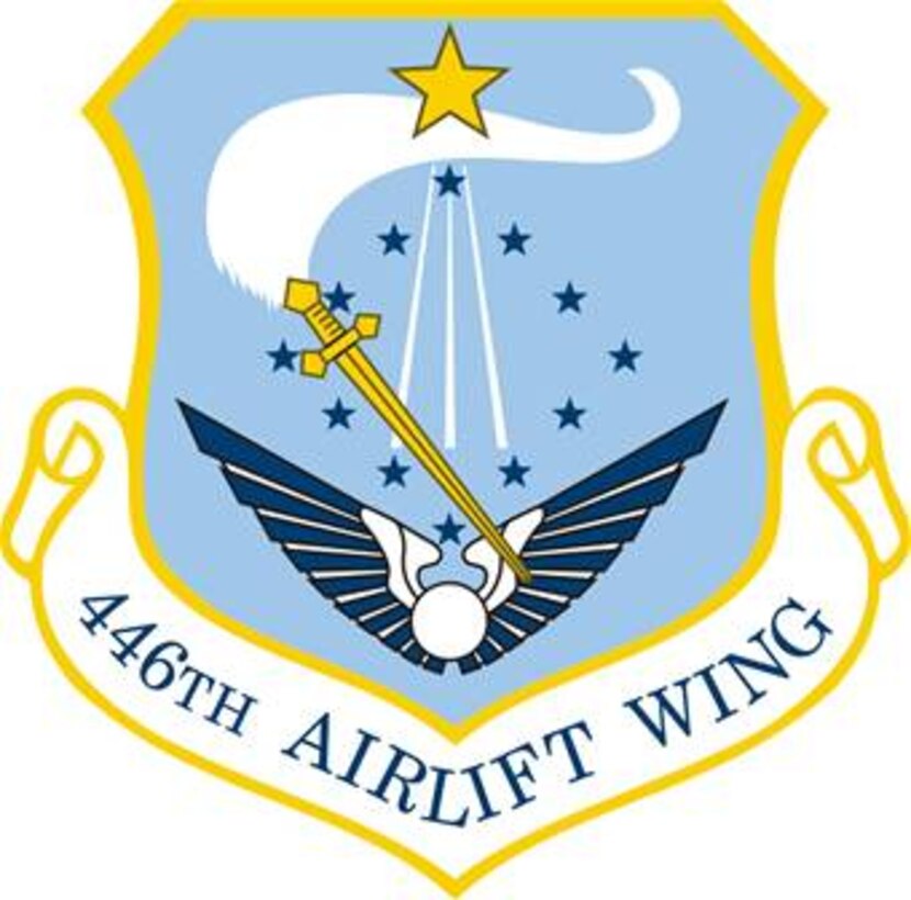 446th Airlift Wing unit shield