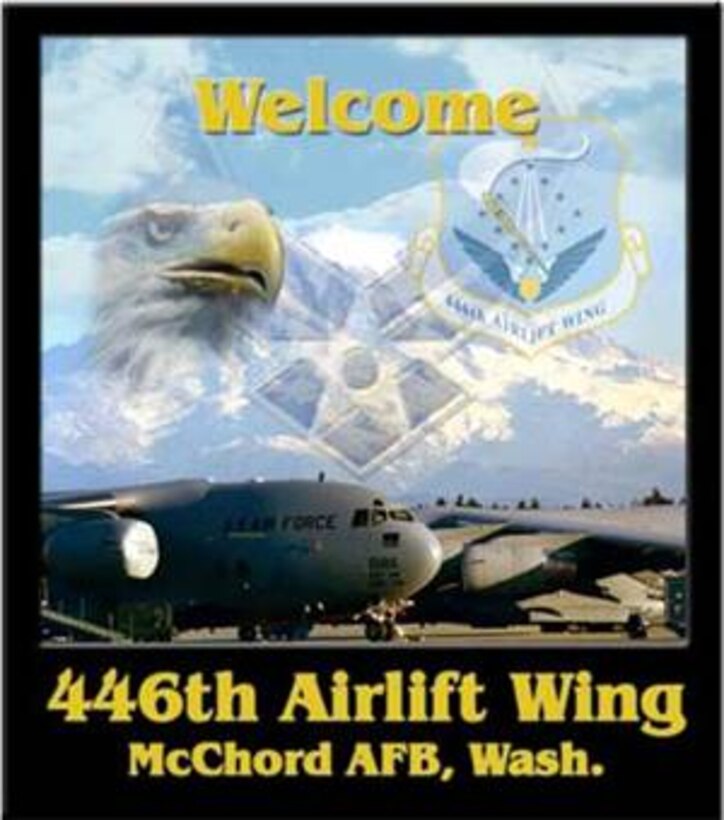 446th AW Welcome poster