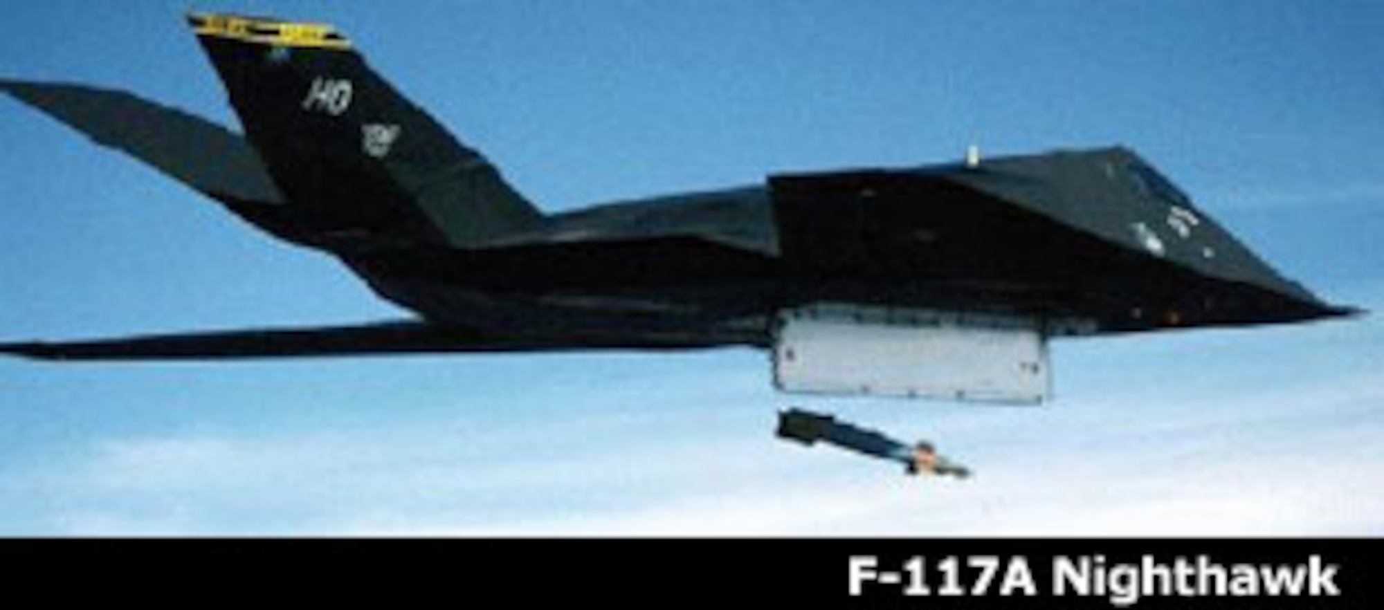 Operation Just Cause in Panama witnesses the first use of the Lockheed F-117A Stealth fighter-bomber in combat operations. Two Stealth fighters release 2,000-pound laser-guided bombs near Rio Hato military reservation. (1989). History Spotlight graphic