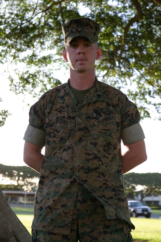 Sgt. Russell D. Bridges, noncommissioned officer-in-charge, base operations, Headquarters Battalion, Marine Corps Base Hawaii, Kaneohe Bay, has been in the Marine Corps for more than seven years, said his grandfather -- a former military police officer during Vietnam -- was only family member who pushed him to join the military.  Bridges describes himself as laid back and very old fashioned. He enjoys hunting, fishing and all sports.