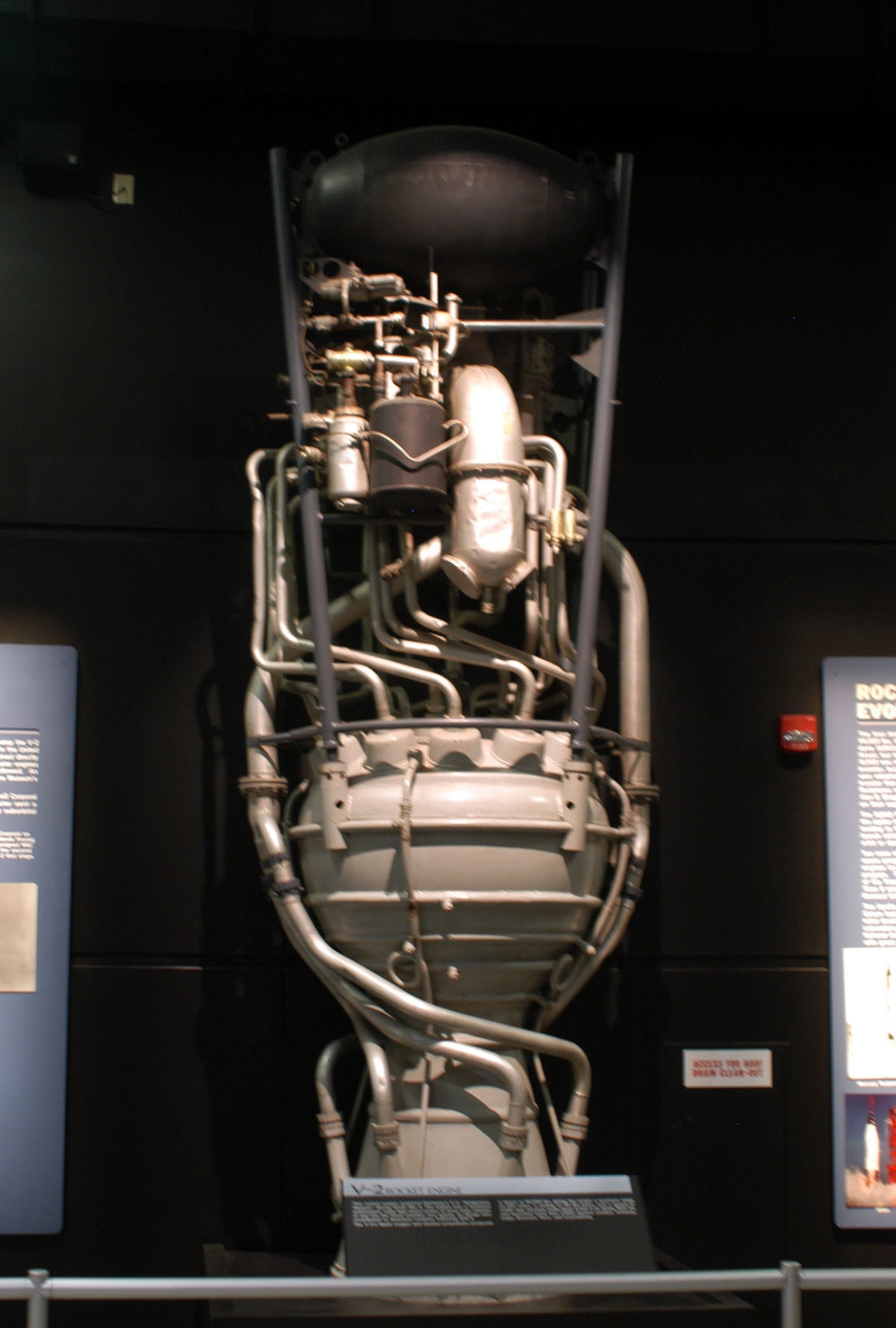 DAYTON, Ohio -- V-2 rocket engine at the National Museum of the United States Air Force. (U.S. Air Force photo)