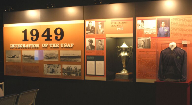 DAYTON, Ohio -- Integration of the Air Force exhibit in the World War II Gallery at the National Museum of the United States Air Force. (U.S. Air Force photo)