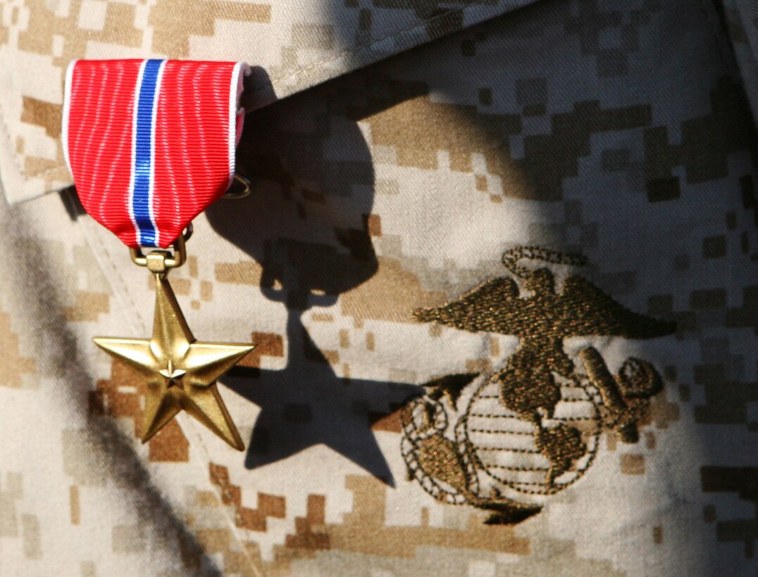 MARINE CORPS BASE CAMP LEJEUNE, N.C. - The Bronze Star Medal is an individual decoration and is the fourth highest award within the Department of Defense for bravery, heroism, and meritorious service.