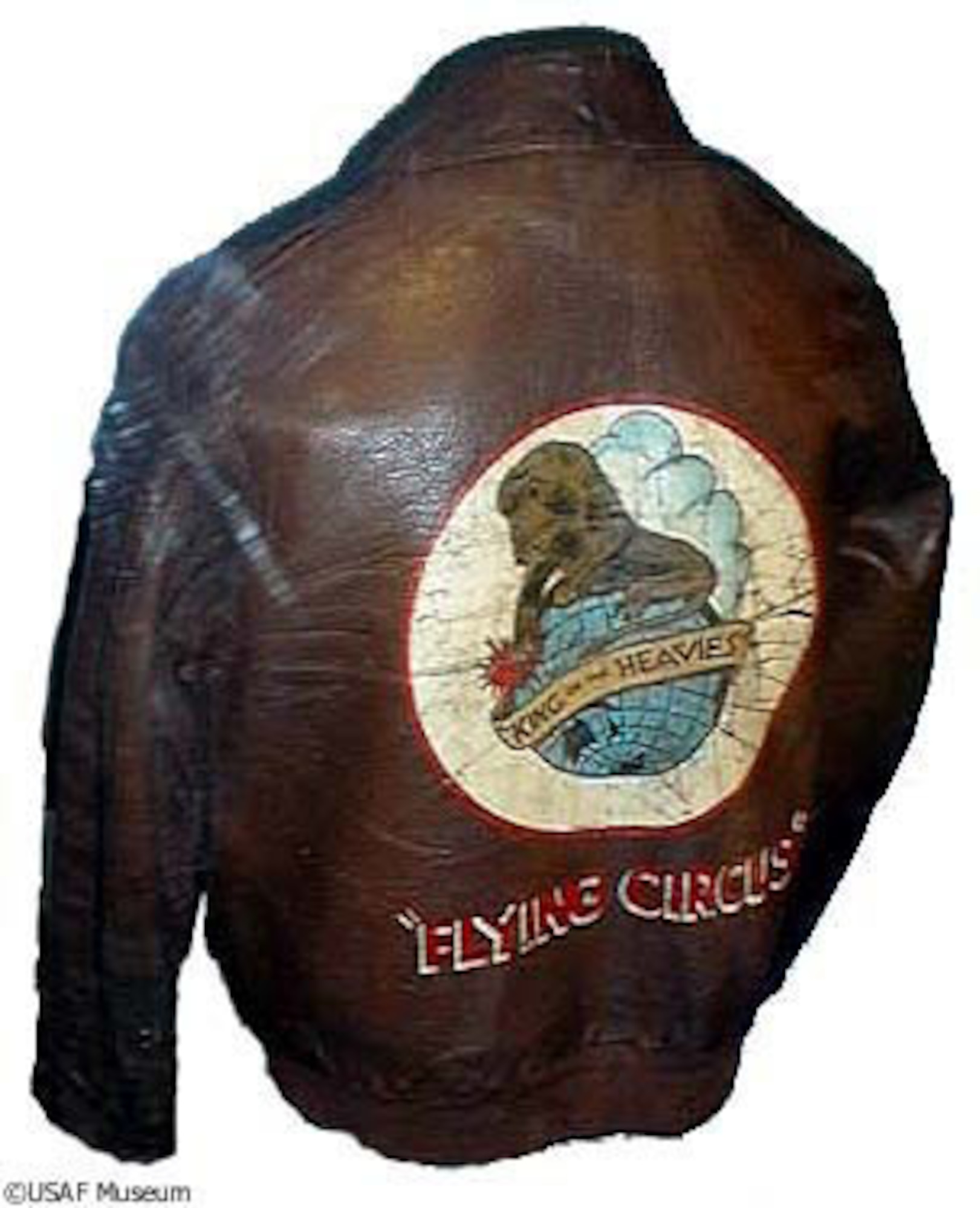 DAYTON, Ohio -- "Flying Circus" aviator jacket on display at the National Museum of the United States Air Force. (U.S. Air Force photo)