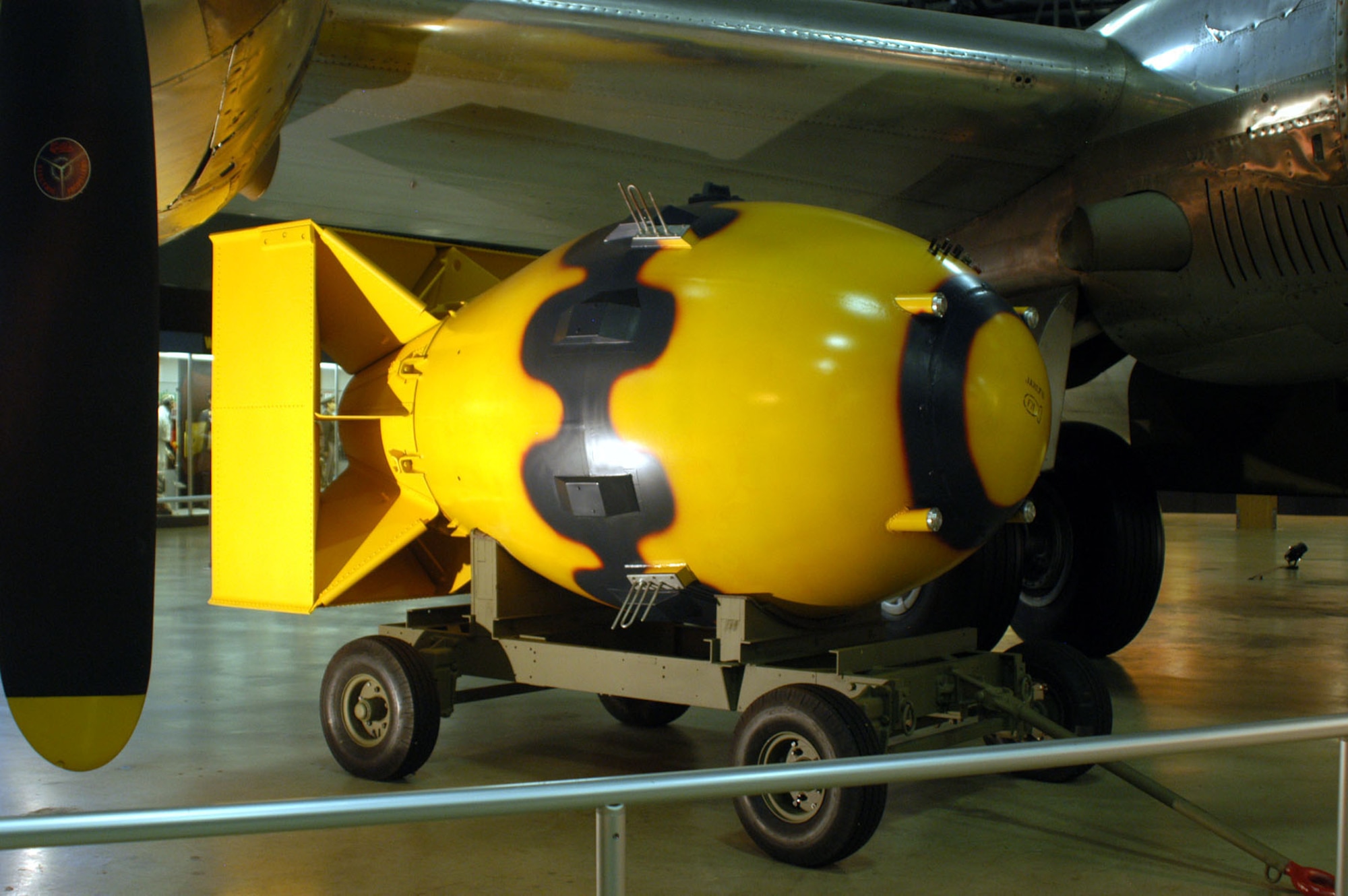 DAYTON, Ohio -- "Fat Man" atomic bomb at the National Museum of the United States Air Force. (U.S. Air Force photo)